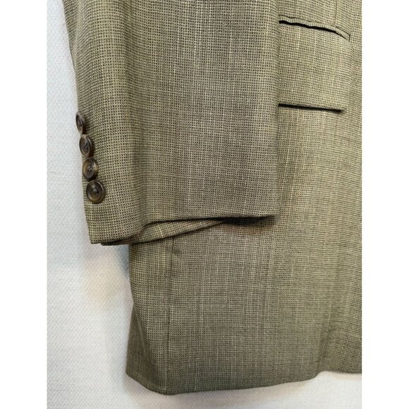 Lauren Ralph Lauren Mens Blazer Jacket 44T Tan Wool Linen Blend - Picture 10 of 13